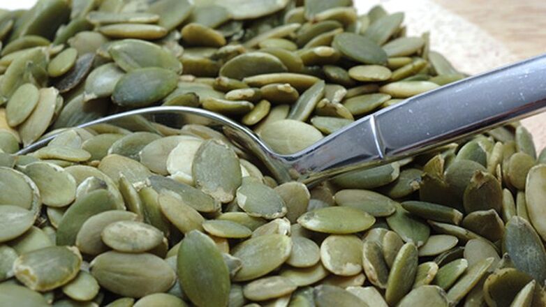 Remedies for prostatitis are prepared from peeled and dried pumpkin seeds